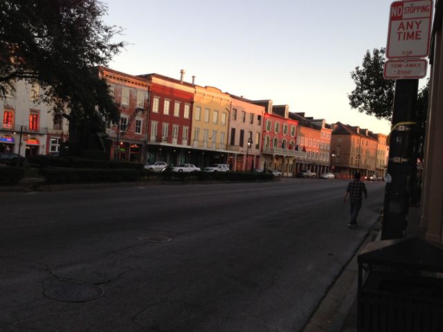 jogging in French Quarter