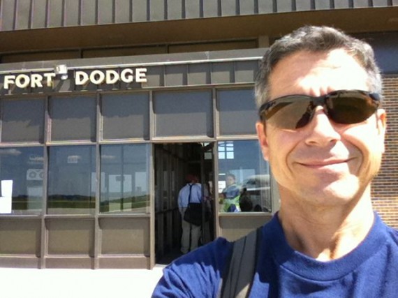 jeff noel outside Fort Dodge airport