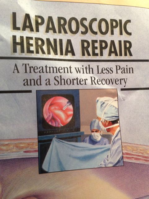 Full anesthesia for Laparoscopic Hernia repair