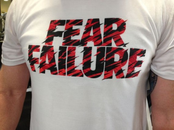 Fear failure tee shirt