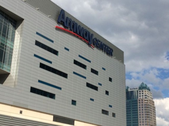 Amway Center buildng with SunTrust building in background