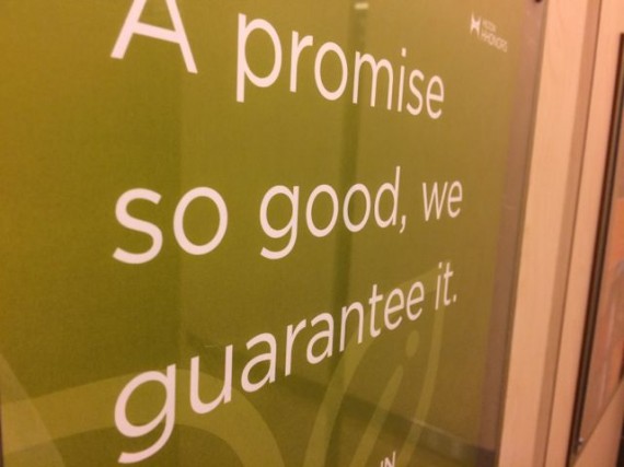 promises and guarantees from Hilton