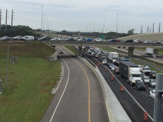 Heavy traffic on I-4