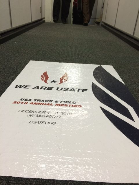 USATF floor poster