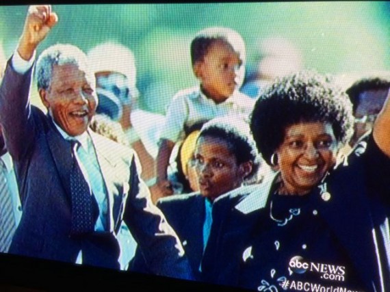 ABC news coverage of Nelson Mandella's death yesterday