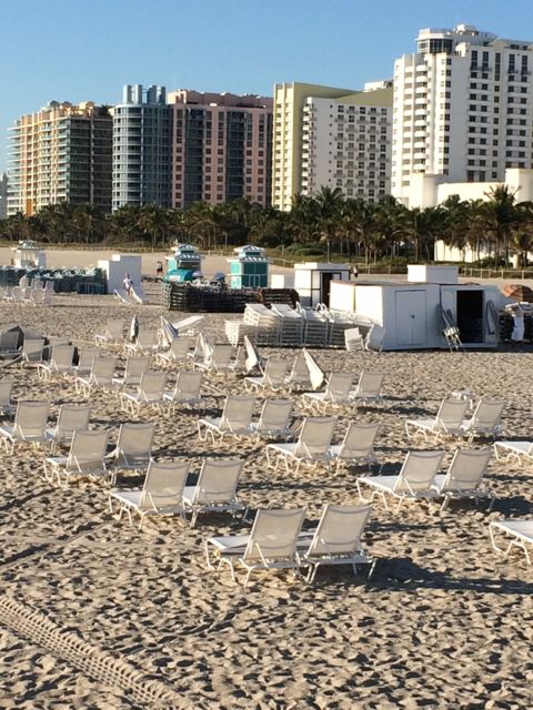 Miami Beach beach chairs