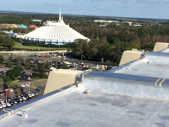 Disney's Space Mountain from Disney's Contemporary Resort observation deck
