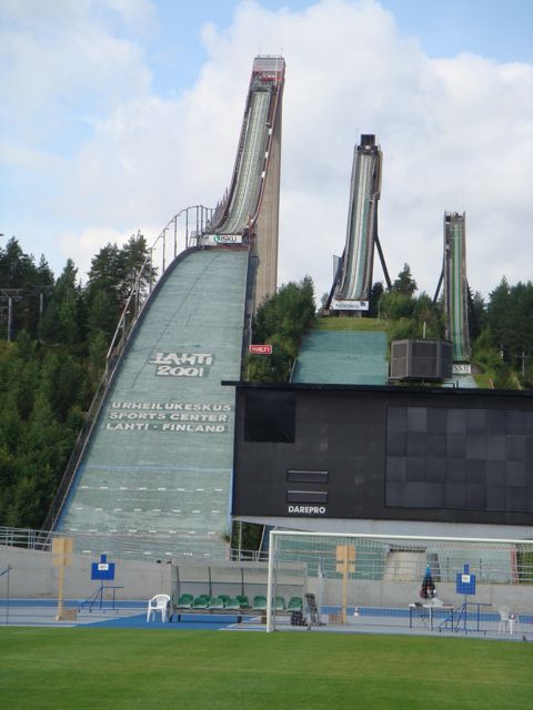 Lahti, Finland's three Ski Jumps Stadium