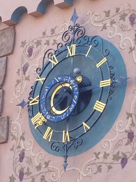 Disneyland Fantasyland clock