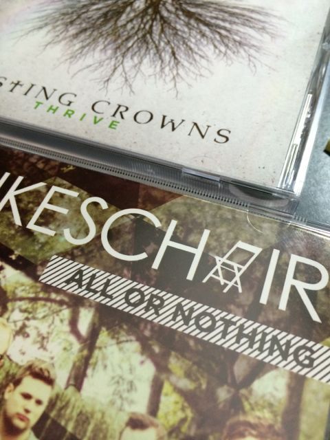 Casting Crowns and Mikes Chair CDs