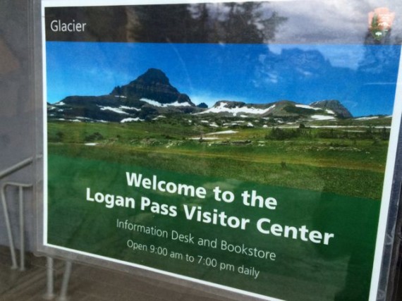 Logan Pass sign at GNP