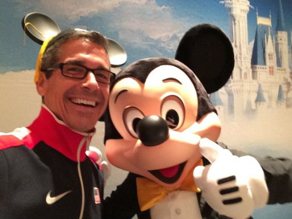 Orlando Based Motivational Speaker jeff noel with Mickey Mouse
