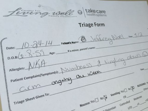 Triage form