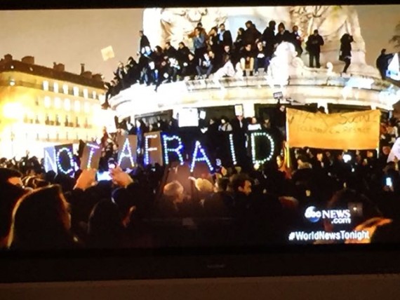 ABC News covering Paris terrorists