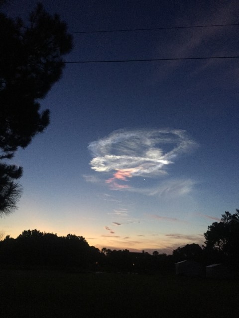 Sunrise after Florida rocket launch