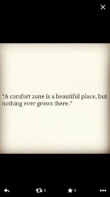 Comfort zone quote