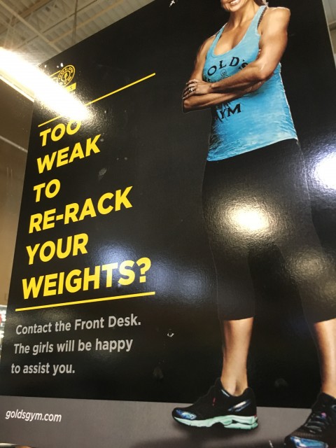 Golds Gym sign