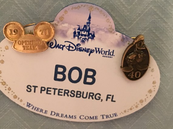 Walt Disney World opening Day Cast Member name tag 