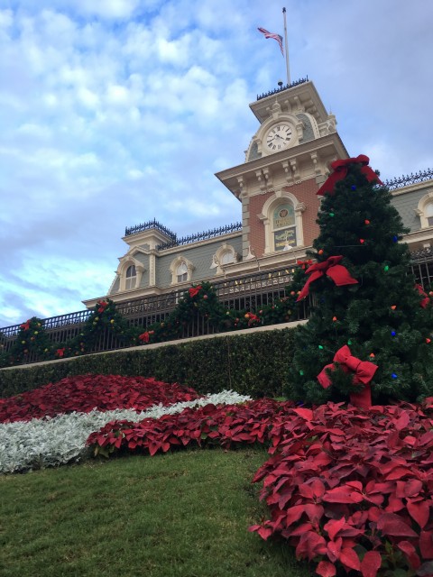 Magic Kingdom Main Entrance photo at Christmas