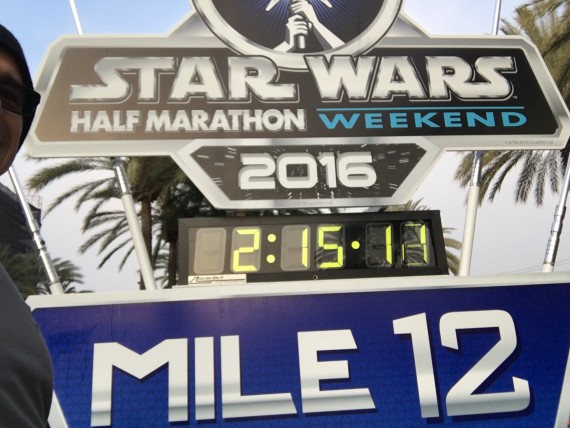 Disneyland Star Tours half-marathon 2016