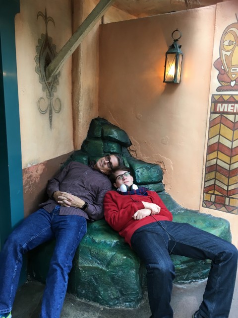 Resting at Disneyland