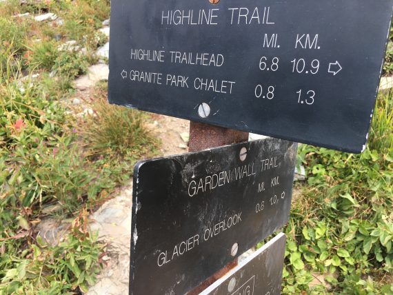 Highland Trail sign