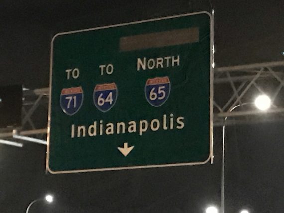 Indianapolis Interstate sign
