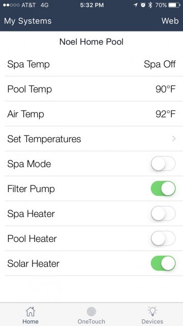 pool water temp app
