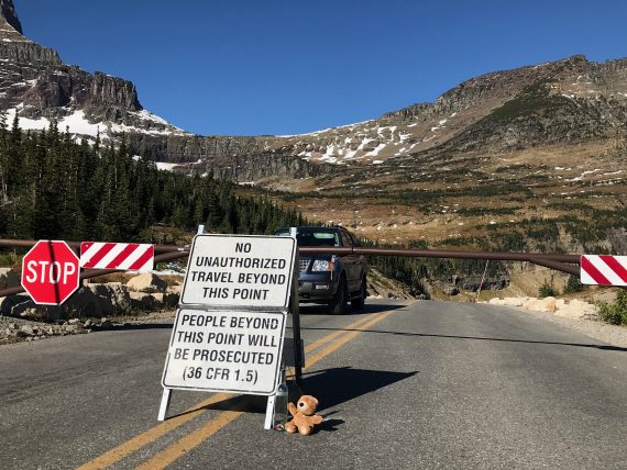Glacier National Park road closure