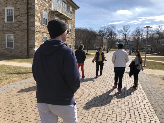 college walking tour