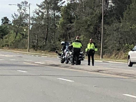 Highway Patrol speed trap near Disney