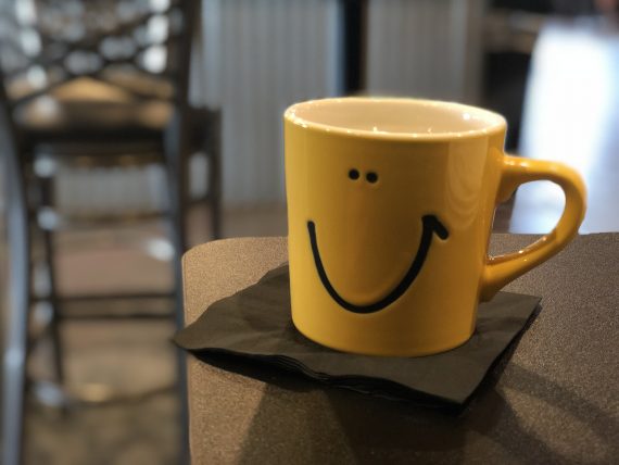 Happy face mug