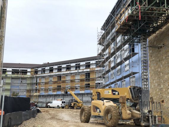 Goucher College construction spring 2018