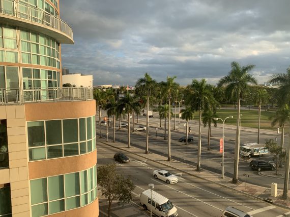 View from Yve hotel in Miami