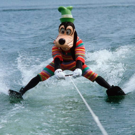 Goofy water skiing