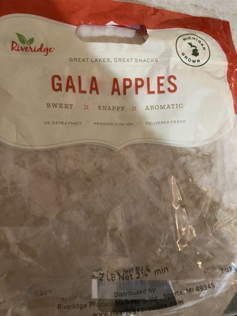 Gala Apples bag empty