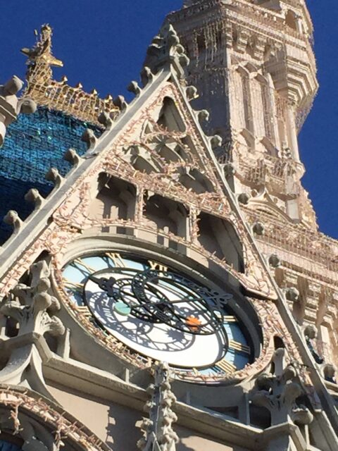 Cinderella Castle clock close up
