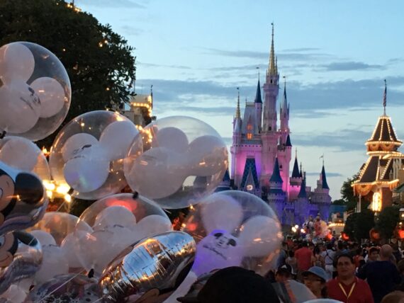Walt Disney World at dusk
