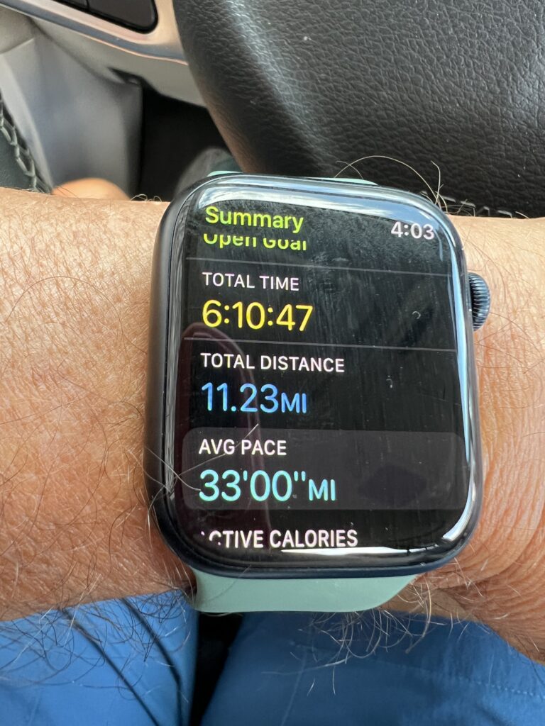 Apple Watch display on someone’s wrist