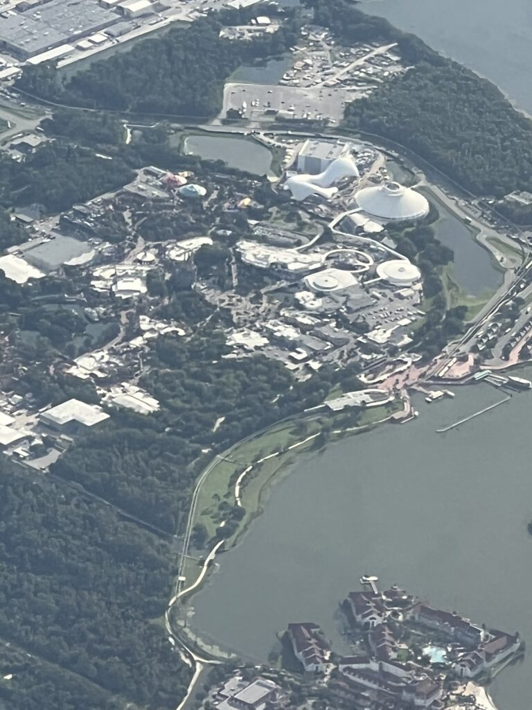 Aerial view of Disney’s Magic Kingdom