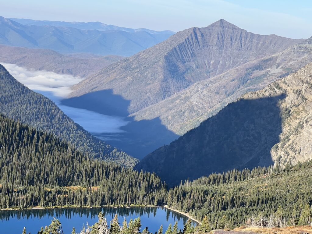 Mountains and a lake