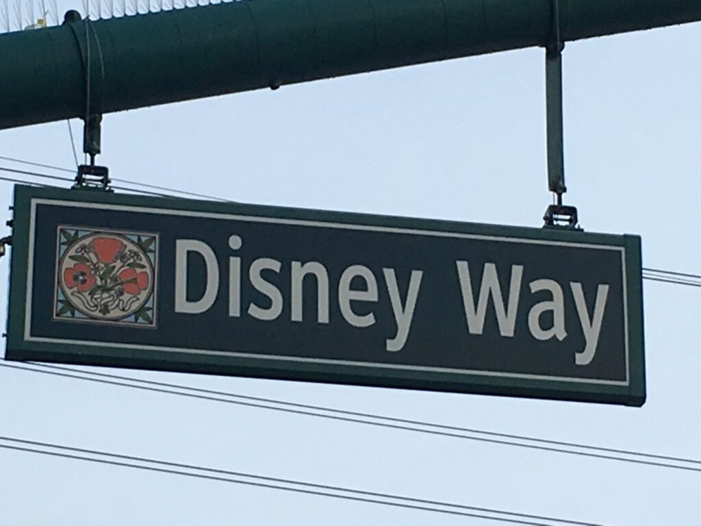 street sign labeled Disney Way