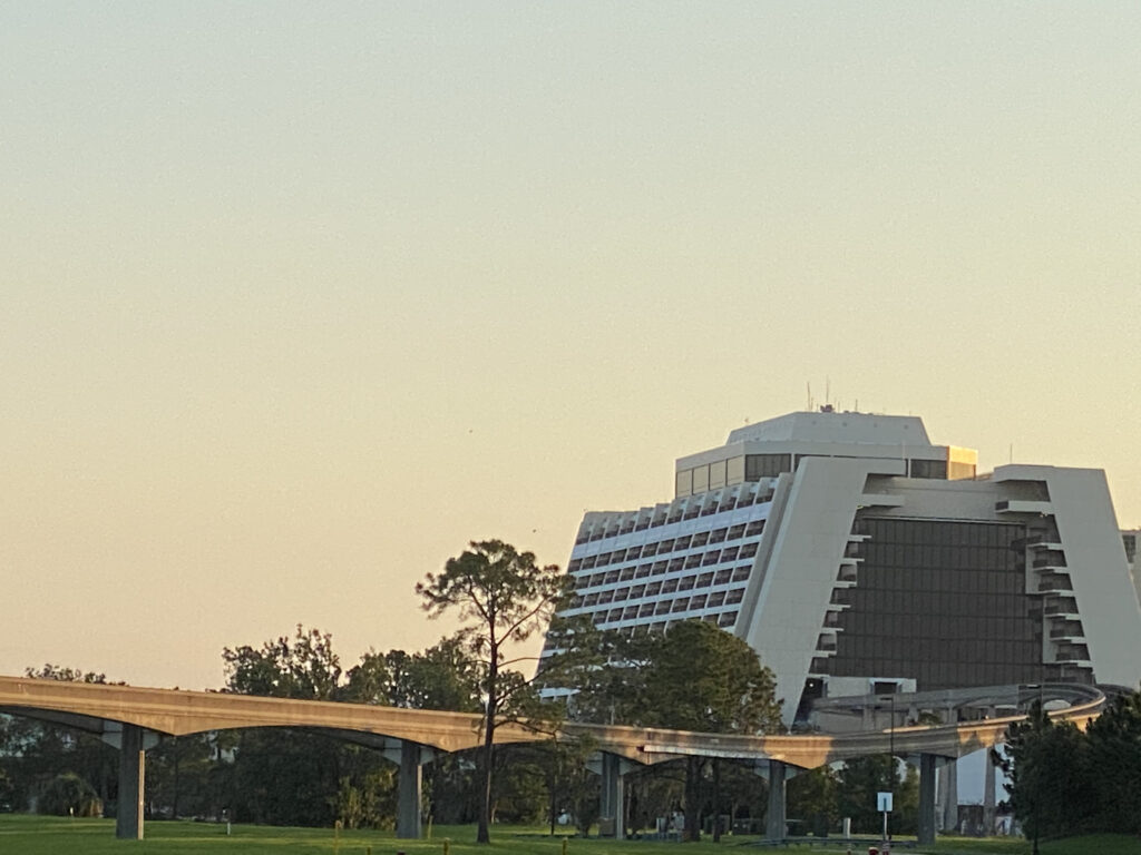 Disney's Contemporary Resort Hotel ad monorail