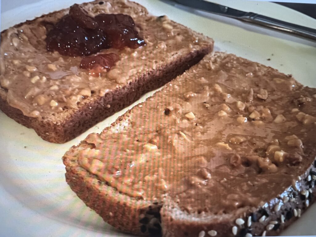 peanut butter and jelly sandwich