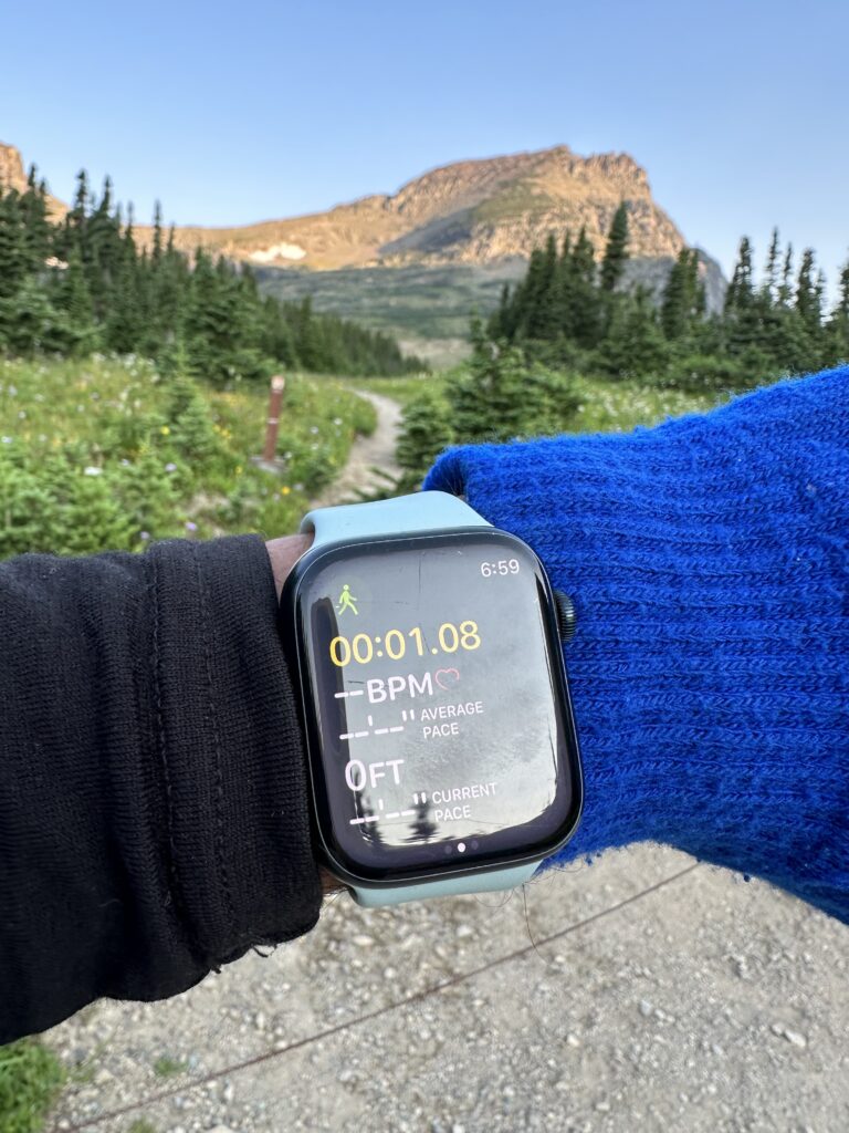 Apple Watch in the mountains