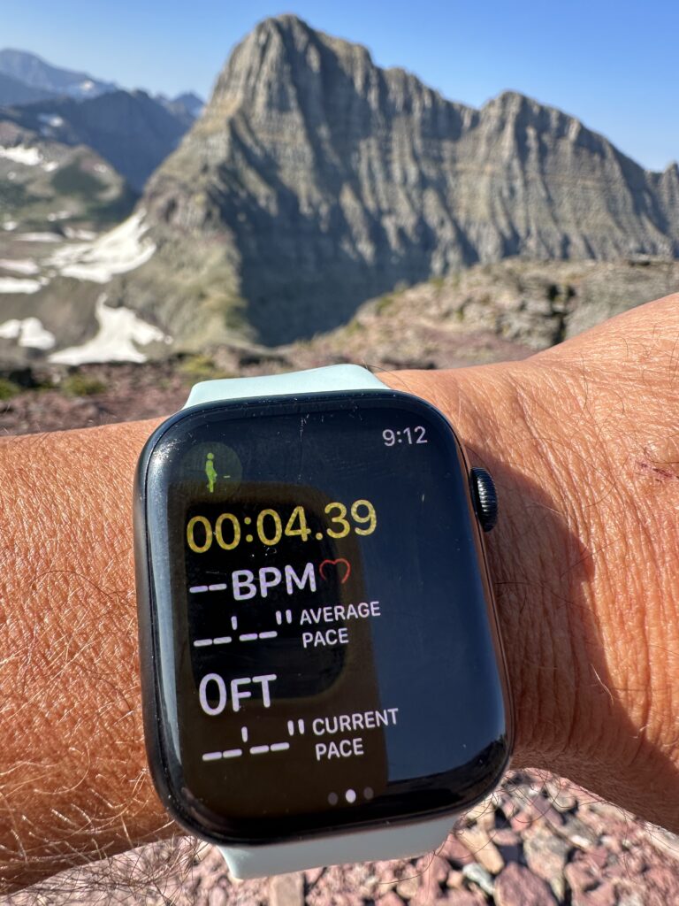 Apple Watch in the mountains
