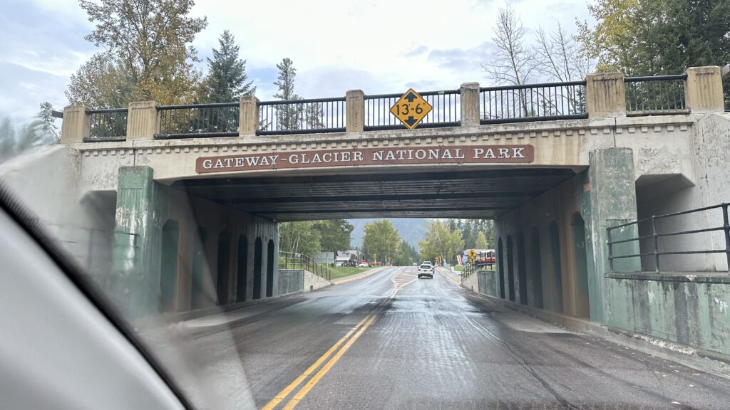 National Park sign on a bridge