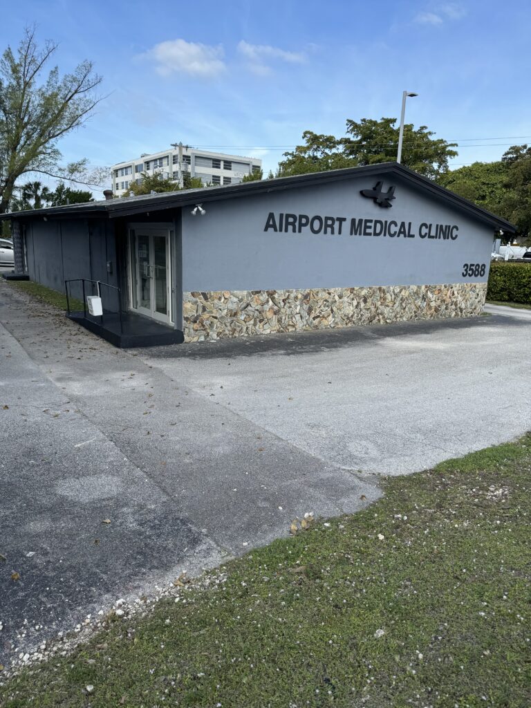 Airport medical clinic building