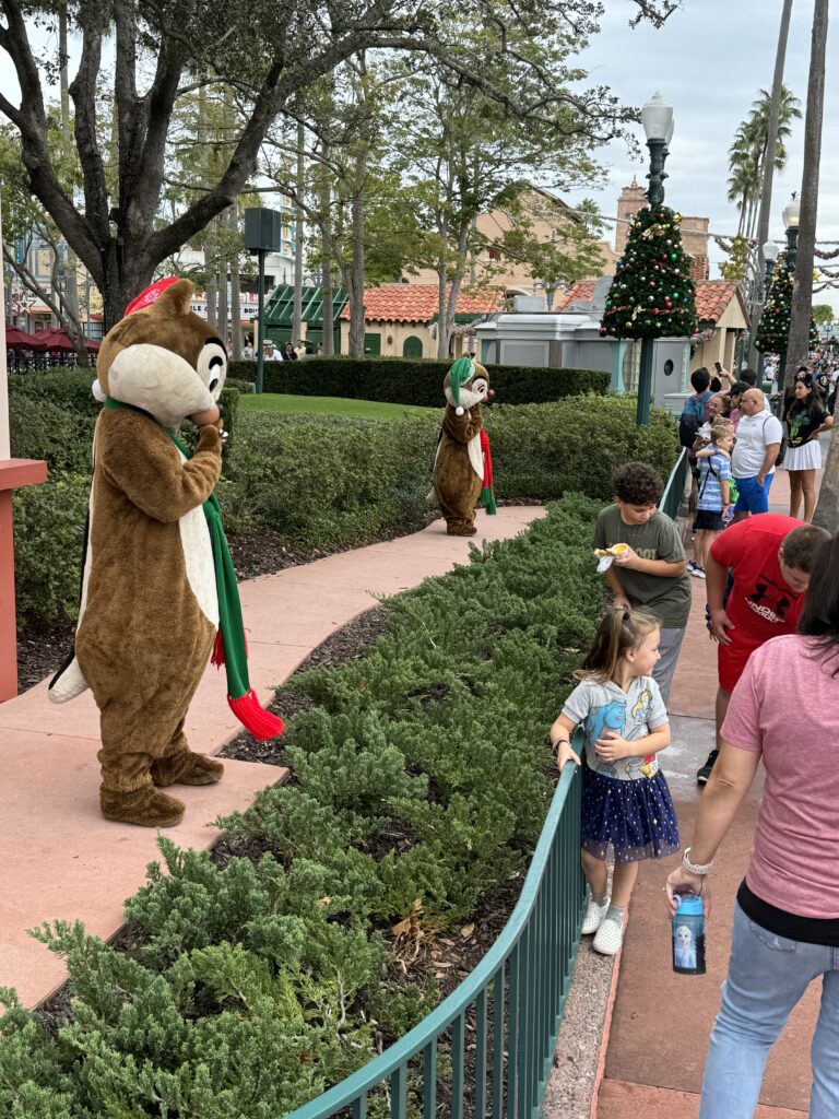 Disney character greeting