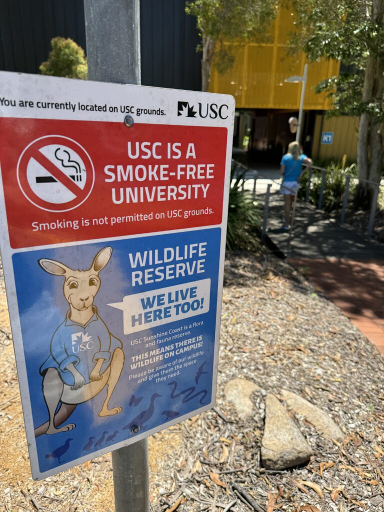 University signage